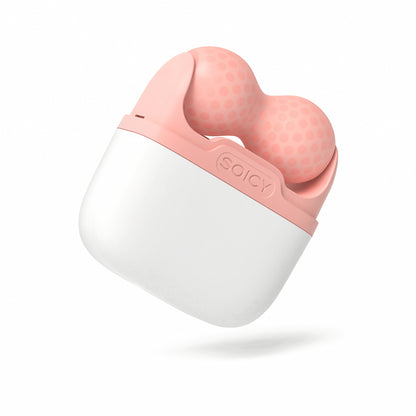 Rosa Ice Roller Soicy S30 para masaje y drenaje linfático, diseñado para reducir la hinchazón y mejorar la elasticidad de la piel.