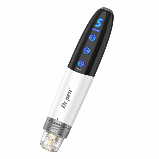 Bio Pen Q1S microneedling-bolígrafo con pantalla LED, funciones ajustables y EMS para tratamiento avanzado de la piel y estimulación de colágeno.