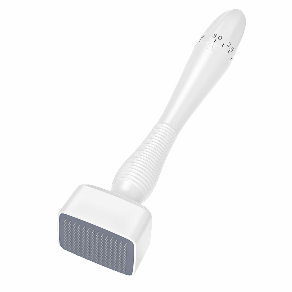 Dermastamp DRS 140A herramienta microneedling con longitud de aguja ajustable para tratamiento preciso de la piel y estimulación de colágeno.